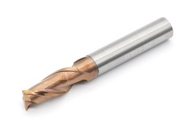 Frez 2-ostrzowy 8 mm | uniwersalny do 55 HRC | Gold | pełnowęglikowy VHM - DARMET 208206008G