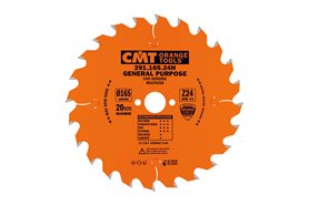 Piła tarczowa HM fi 165 do cięcia drewna powłoka PTFE - CMT 291.165.24H