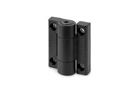 Zawias z regulacją siły otwarcia i blokadą pozycji 67 x 55 mm | otwory pod śruby M6 z łbem cylindrycznym | czarny - ELESA+GANTER CFU-RA.67 CH-6