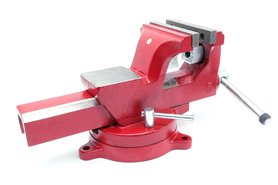 Imadło ślusarskie | szczęki ząbkowane 125 mm | z podstawą obrotową 360° - FORWARD FSV05