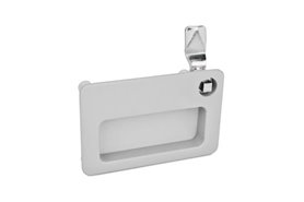 Zamek z uchwytem kasetowym na klucz kwadratowy 8 mm | odległość rygla 13 mm | drzwi 1-7 mm | zamek w prawym rogu | odlew cynku - GANTER GN 115.10-VK8-13-2-SR