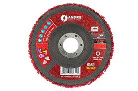Ściernica CBS z włókniny | HARD | 125 x 22,23 mm | włosy murzyna - ANDRE 830009