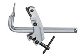 Ścisk stalowy, dwustronnego działania EUCTL z uchwytem "T", 150 x 80 mm, nacisk 600 kg - ZALCO EUCTL-15
