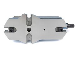 Imadło maszynowe 210 mm z pryzmowym prowadzeniem szczęki | typ 6910-210 - BISON 326910030100