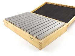 Bloczki równoległościenne | podkładki frezarskie 200 x 10 mm | zestaw 14 par |  PF 200/10 - 14/50x14 PB150-4