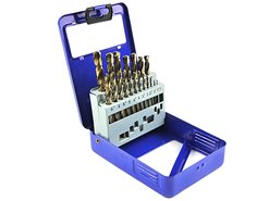 Zestaw wierteł do metalu HSS, zakres 1-10MM - 19 szt.