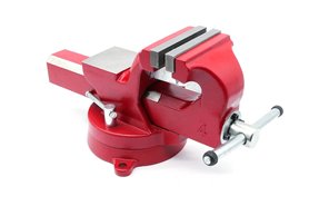 Imadło ślusarskie | szczęki ząbkowane 100 mm | z podstawą obrotową 360° - FORWARD FSV04