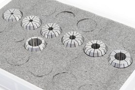 Zestaw tulejek zaciskowych ER40 | 7 sztuk | 5 - 25 mm | chwyt walcowy - DARMET