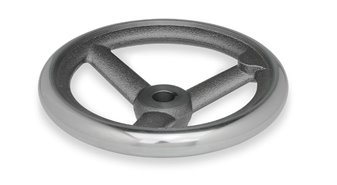 Koło ręczne wieloramienne żeliwne DIN950-GG-400-K34-A | bez rękojeści | z rowkiem wpustowym DIN 6885-1 P9 - ELESA+GANTER