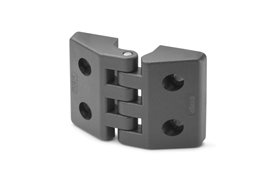 Zawias do drzwi z uszczelką 30,5 x 45,5 mm | otwory pod śruby z łbem cylindrycznym | czarny - ELESA+GANTER CFE.30 CH-3