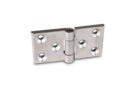 Zawias do ciężkich zastosowań 76 x 50 mm | wydłużony z obydwu stron | typ A, stal nierdzewna 1.4405 - ELESA+GANTER GN 237.3-NI-76-50-A-GS