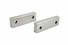 Wkładki szczękowe jednostronne gładkie do imadeł maszynowych 2szt. szerokość 125mm typ 6512, 6530, 6537 - BISON-BIAL