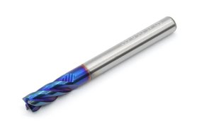 Frez 5 mm, 4-ostrzowy, BLUE, uniwersalny do 65 HRC, pełnowęglikowy VHM - DARMET 40513505B