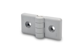 Zawias do profili 60/60 mm, 36 x 114 mm, 2 otwory pod śruby stożkowe M6, szary RAL 7040 | ELESA+GANTER CFG.60/60 SH-6-C33