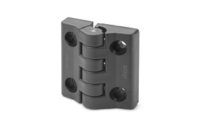Zawias z ograniczeniem otwarcia do 95° 65 x 63,5 mm | otwory pod śruby z łbem walcowym M6 | czarny - ELESA+GANTER CFA.65-F-CH-6
