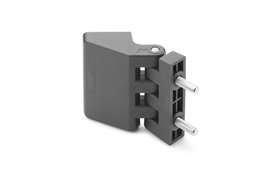 Zawias z technopolimeru do wąskich ram 66 x 56 mm | trzpienie gwintowane M6 | czarny - ELESA+GANTER CFD.66 p-M6x16