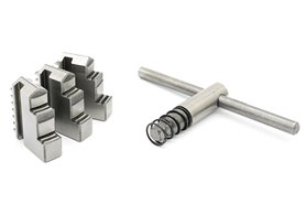 Uchwyt tokarski samocentrujący, żeliwny, 3 - szczękowy | 125 mm | chwyt Morse MK3 łożyskowany (DM-MW3-D125)
