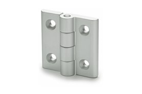 Zawias aluminiowy 60 x 60 mm | otwory pod śruby stożkowe M8 | aluminium anodowane - ELESA+GANTER CMM-AL-60-SH-8