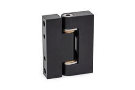 Zawias precyzyjny 75 x 100 mm, skrzydła C-C (wewn./zewn.) | śruby M8 | aluminium czarne - ELESA+GANTER GN 7580-ALS-75-100-C-C