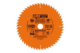 Piła tarczowa ITK fi 168 do cięcia aluminium, tarcza do cięcia poprzecznego i wzdłużnego, powłoka PTFE - CMT 276.168.52H