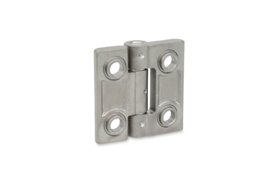 Zawias do ciężkich zastosowań 50 x 50 mm | 4 otwory pod śruby M6 | typ B, stal nierdzewna 1.4405 - ELESA+GANTER GN 237.3-NI-50-50-B-GS