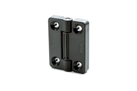 Zawias zatrzaskowy 65 x 49,5 mm | 4 pozycje blokowania, moment 1,5 Nm | otwory pod śruby z łbem stożkowym M6 | czarny - ELESA+GANTER CFV.65 SH-6-1.5
