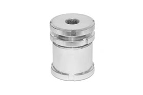 Moduł pozycjonujący ze stali nierdzewnej | średnica 32 mm | do śruby M 6 | z przeciwnakrętką - ELESA + GANTER GN 350-32-6,6-AK-NI