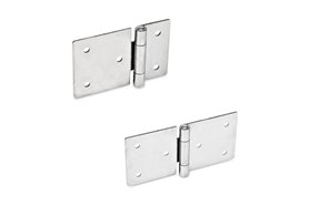 Zawias 90 x 60 mm | z otworami przelotowymi | stal nierdzewna AISI 316 - ELESA+GANTER GN 136-A4-90-60-B