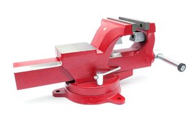 Imadło ślusarskie | szczęki ząbkowane 150 mm | z podstawą obrotową 360° - FORWARD FSV06
