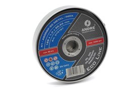 Zestaw tarcz do cięcia metalu ECO-LINE (10 szt. + 1 szt. GRATIS) | METAL/INOX typ 41 - 125 x 1 x 22,2 mm | A60RBF - ANDRE 010167