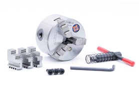 Uchwyt tokarski samocentrujący spiralny, żeliwny, 3 - szczękowy: 80 MM (DIN 6350) - DARMET