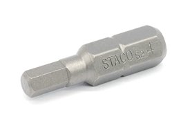 Bit sześciokątny HEX 4, 1/4" x 25 mm, 2 szt. - STACO (20404)