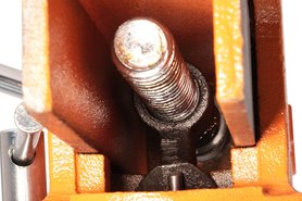 Imadło ślusarskie | szczęki ząbkowane 125 mm | z kowadełkiem i podstawą obrotową 360° - FORWARD 30505