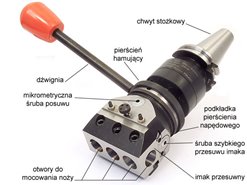 Głowica wytaczarska automatyczna GWZA-18 - chwyt DIN69871-40