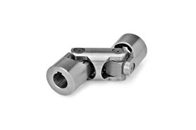 Przegub krzyżakowy podwójny  16 × 56 mm, otwór 6 mm z rowkiem wpustowym, łożyskowanie ślizgowe - ELESA+GANTER DIN 808-16-K6-56-DG