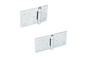 Zawias 75 x 50 mm | z otworami przelotowymi | stal ocynkowana - ELESA+GANTER GN 136-ST-75-50-B