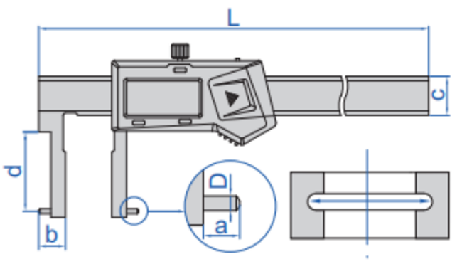 suwmiarka elektroniczna insize 1121 - wymiary