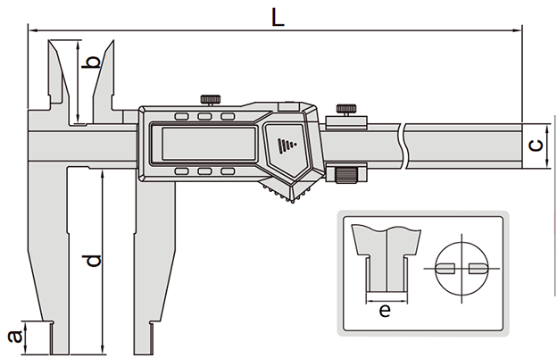 suwmiarka elektroniczna insize 1136 - wymiary