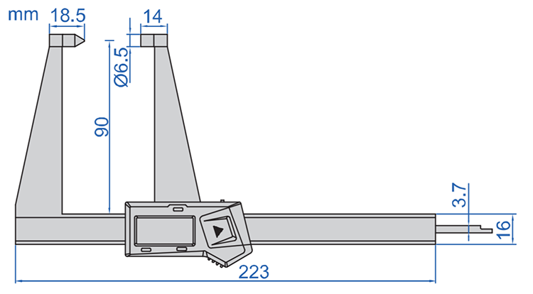 suwmiarka elektroniczna insize 1162 wymiary