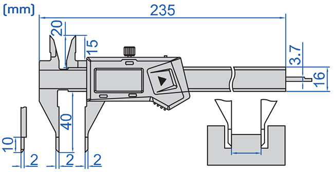 suwmiarka elektroniczna insize 1169