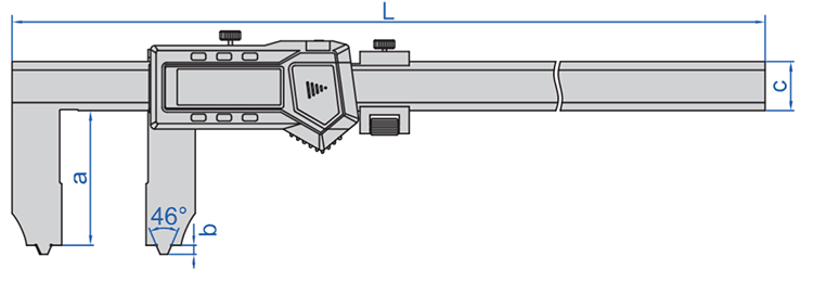 suwmiarka elektroniczna insize 1179 - wymiary