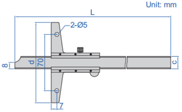 Głębokościomierz insize 1247