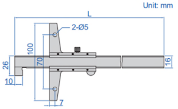 Głębokościomierz insize 1248