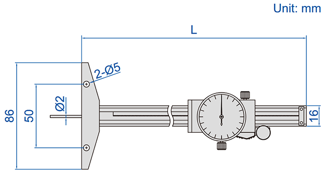 Głębokościomierz insize 1341