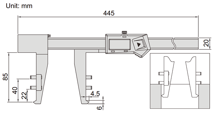 suwmiarka elektroniczna insize 1538 wymiary