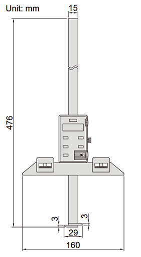 Głębokościomierz insize 1540