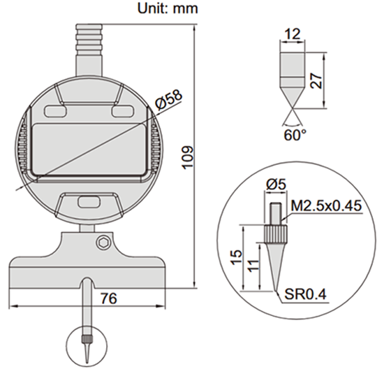 Głębokościomierz insize 2143_101