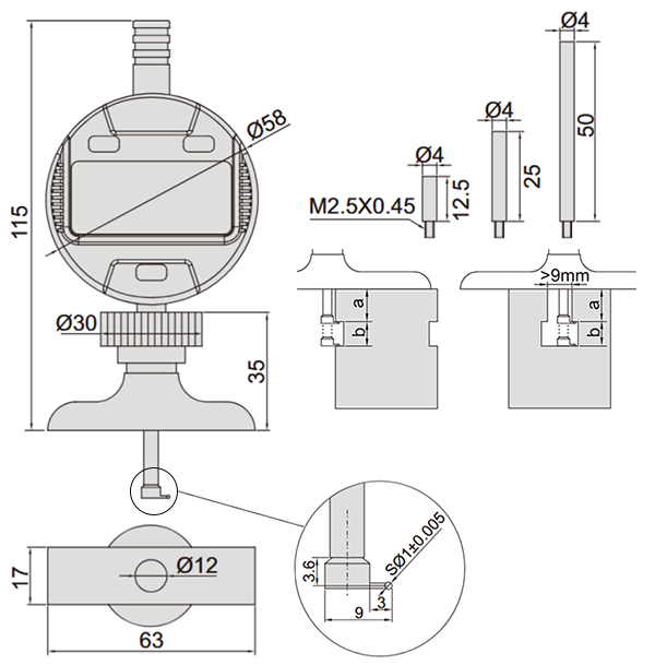 Głębokościomierz insize 2145_201