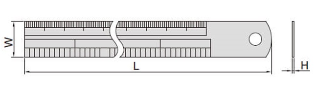 legenda - wymiar czujnika