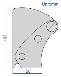 legenda - wymiar czujnika